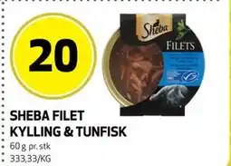 Bunnpris SHEBA FILET KYLLING & TUNFISK tilbud