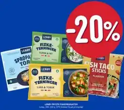 Rema 1000 LERØY FRYSTE FISKEPRODUKTER tilbud