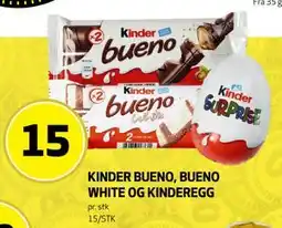 Bunnpris KINDER BUENO, BUENO WHITE OG KINDEREGG tilbud