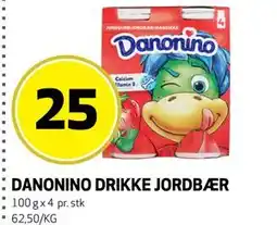 Bunnpris DANONINO DRIKKE JORDBÆR tilbud