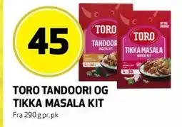 Bunnpris TORO TANDOORI OG TIKKA MASALA KIT tilbud