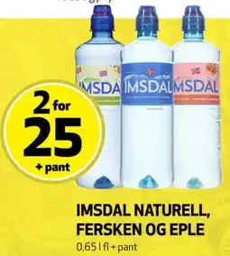 Bunnpris IMSDAL NATURELL, FERSKEN OG EPLE tilbud