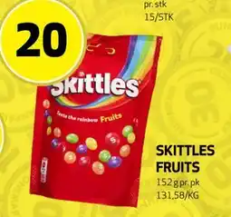 Bunnpris SKITTLES FRUITS tilbud