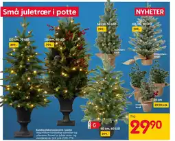 Rusta Kunstig dekorasjonstre i potte tilbud