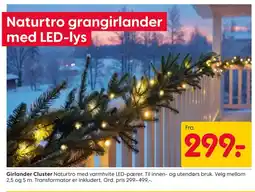 Rusta Girlander cluster tilbud