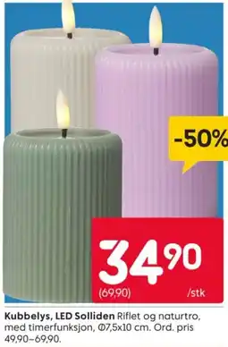 Rusta Kubbelys, LED Solliden tilbud