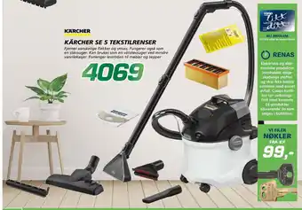 Kärcher se 5 tekstilrenser