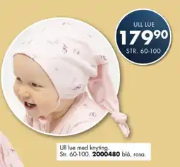 Sparkjøp Ull lue med knytning tilbud
