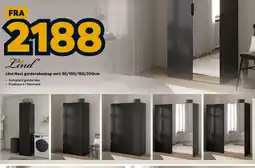 Megaflis Lind Nest garderobeskap sort tilbud