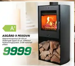 Coop Byggmix Asgård 9 peisovn tilbud