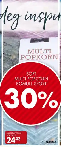 Sparkjøp Soft Multi Popcorn Bomull Sport tilbud