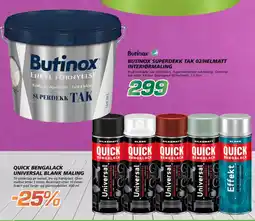 Coop Byggmix Butinox Quick Bengalack Universal Blank Maling tilbud