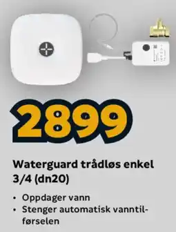 Megaflis Waterguard trådløs enkel 3/4 (dn20) tilbud