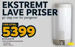 Megaflis Celeste Tech 200s varmtvannsbereder tilbud
