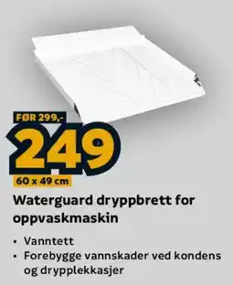 Megaflis Waterguard dryppbrett for oppvaskmaskin tilbud