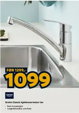 Megaflis Grohe Classic kjøkkenarmatur lav tilbud