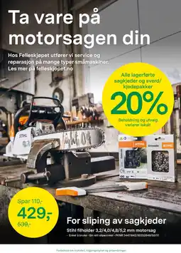 Felleskjøpet Stihl filholder for motorsag tilbud