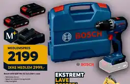 Megaflis Bosch drill GSR 18v-52 2x2,0ah l-case tilbud
