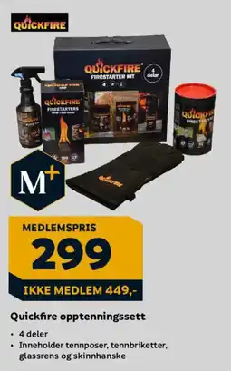 Megaflis Quickfire opptenningssett tilbud