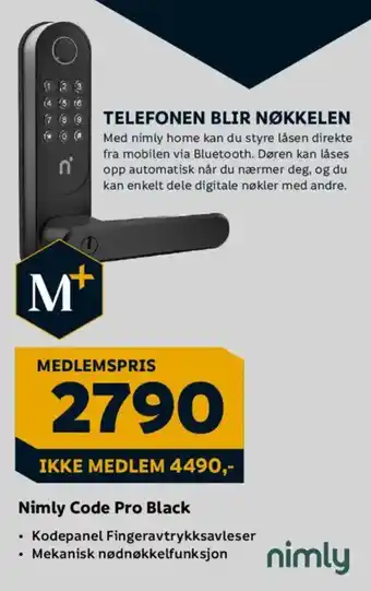 Nimly Code Pro Black