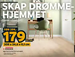 Megaflis Egger Sand Seefeld Oak laminatgulv tilbud