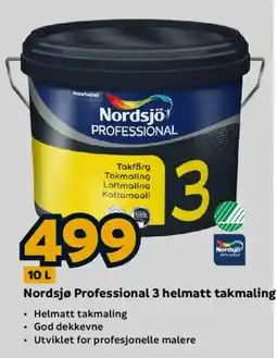 Megaflis Nordsjø Professional 3 helmatt takmaling tilbud