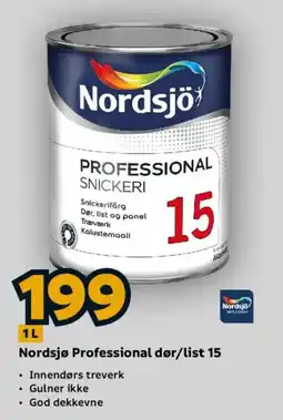 Megaflis Nordsjö Professional dør/list 15 tilbud