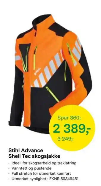 Stihl Advance Shell Tec skogsjakke