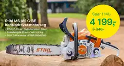 Felleskjøpet Stihl MS 182 C-BE bensindrevet motorsag tilbud