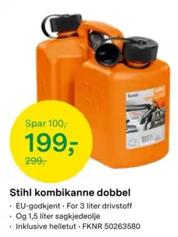 Felleskjøpet Stihl kombikanne dobbel tilbud