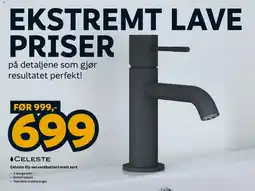 Megaflis Celeste Celeste Ely servantbatteri matt sort tilbud