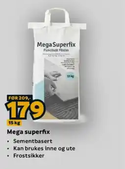 Megaflis Mega superfix tilbud