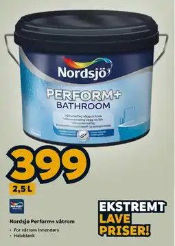 Megaflis Nordsjö Perform+ våtrom tilbud