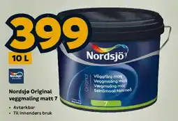 Megaflis Nordsjø Original veggmaling matt 7 tilbud