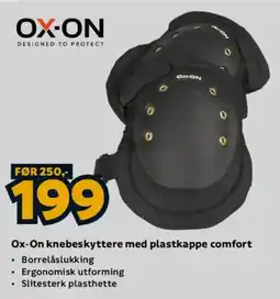 Megaflis Ox-On knebeskyttere med plastkappe comfort tilbud