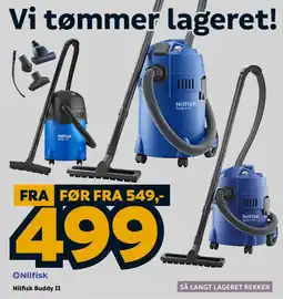 Megaflis Nilfisk Buddy II tilbud