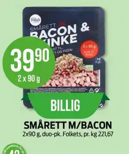 Kiwi SMÅRETT M/BACON tilbud