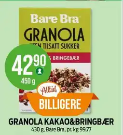 Kiwi GRANOLA KAKAO&BRINGBÆR tilbud