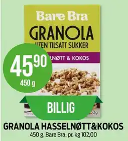Kiwi GRANOLA HASSELNØTT&KOKOS tilbud
