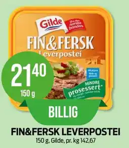 Kiwi FIN&FERSK LEVERPOSTEI tilbud