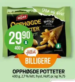 Kiwi OPPHØGDE POTETER tilbud