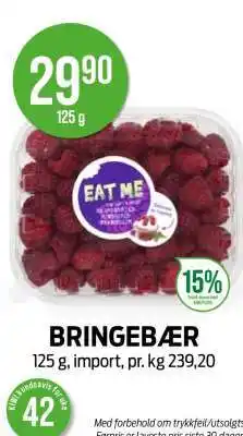 Kiwi bringebær tilbud