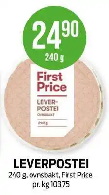 Kiwi LEVERPOSTEI tilbud