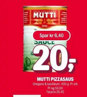 Coop Extra MUTTI PIZZASAUS tilbud