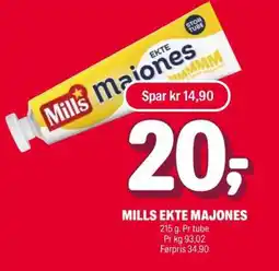 Coop Extra MILLS EKTE MAJONES tilbud