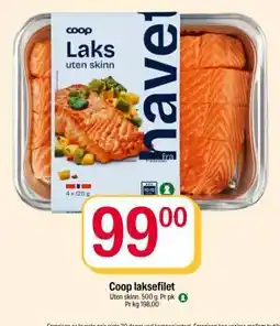 Coop Extra Coop laksefilet tilbud