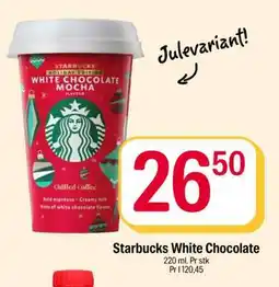 Coop Extra Starbucks White Chocolate tilbud