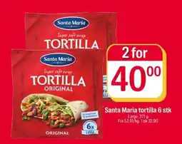 Coop Extra Santa Maria tortilla 6 stk tilbud