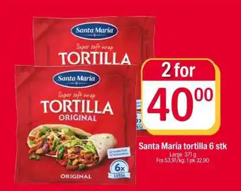 Santa Maria tortilla 6 stk