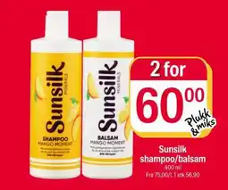 Coop Extra Sunsilk shampoo/balsam tilbud